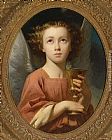 Charles Zacharie Landelle An Angel Holding a Chalice painting